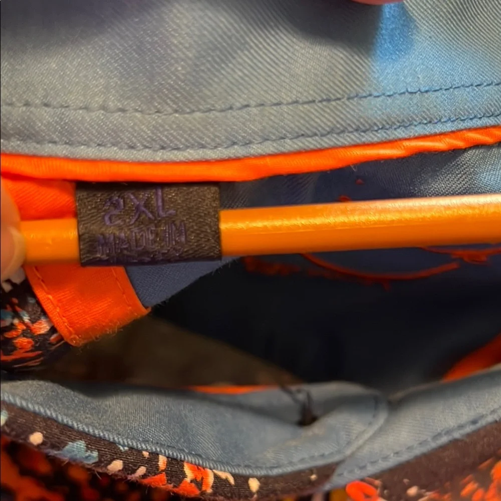 Westport Black Label Blue and Orange Long Sleeve Shirt Size 2XL - Picture 10 of 10